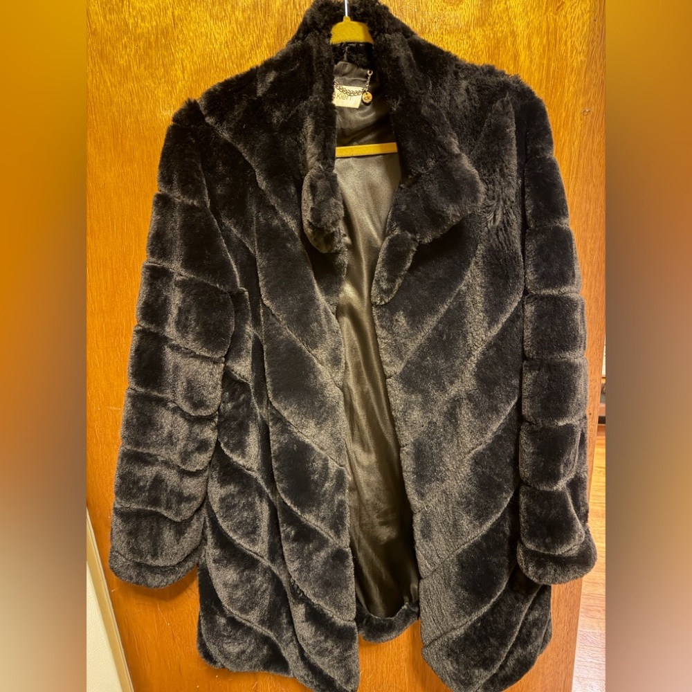 Calvin Klein Faux-Fur Coat